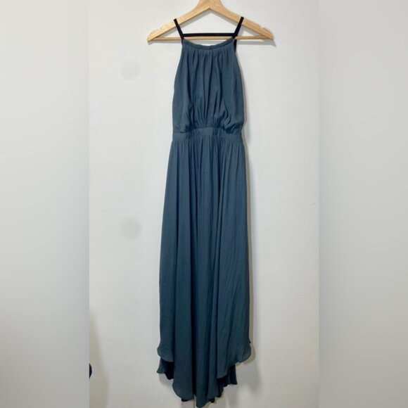 Free People Charcoal Open Harness Maxi Dress size 12 - Picture 2 of 8